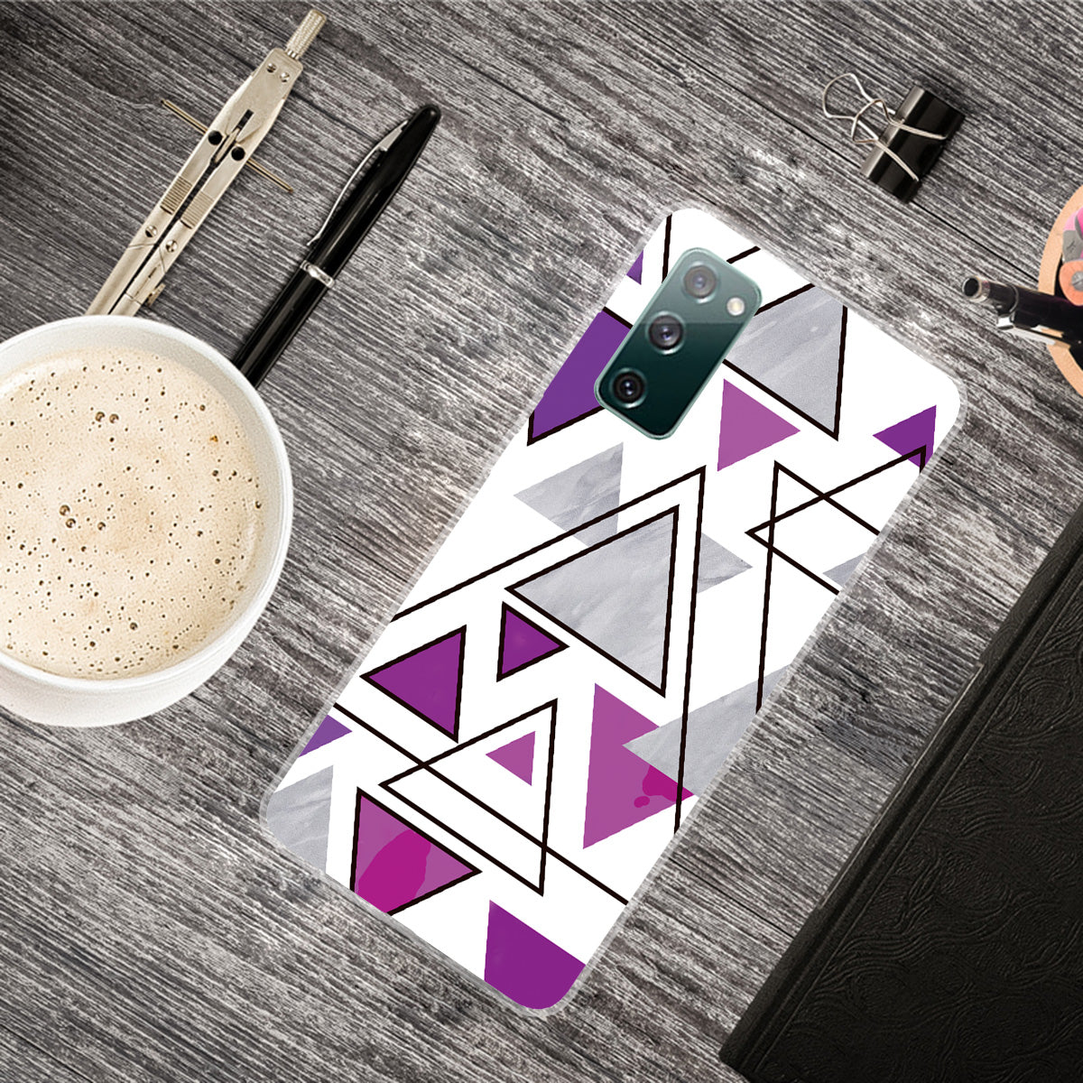 Triangle Marble Pattern Soft TPU Shockproof Phone Back Cover Case for Samsung Galaxy S20 FE/S20 FE 5G/S20 Lite/S20 FE 2022 - Style E Triangle Marble Pattern Soft TPU Shockproof Phone Back Cover Case for Samsung Galaxy S20 FE/S20 FE 5G/S20 Lite/S20 FE 2022 - Style E